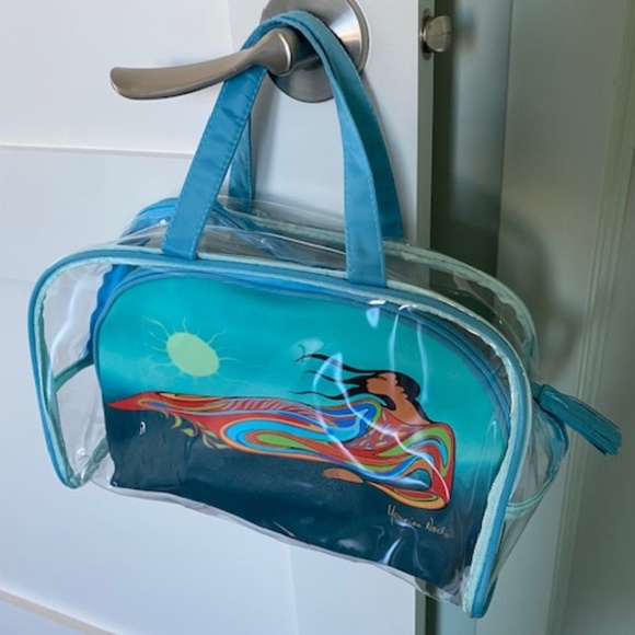 MOTHER EARTH 3-pce set travel cosmetic bag pouch by Maxine Noel multicolour - Picture 8 of 12